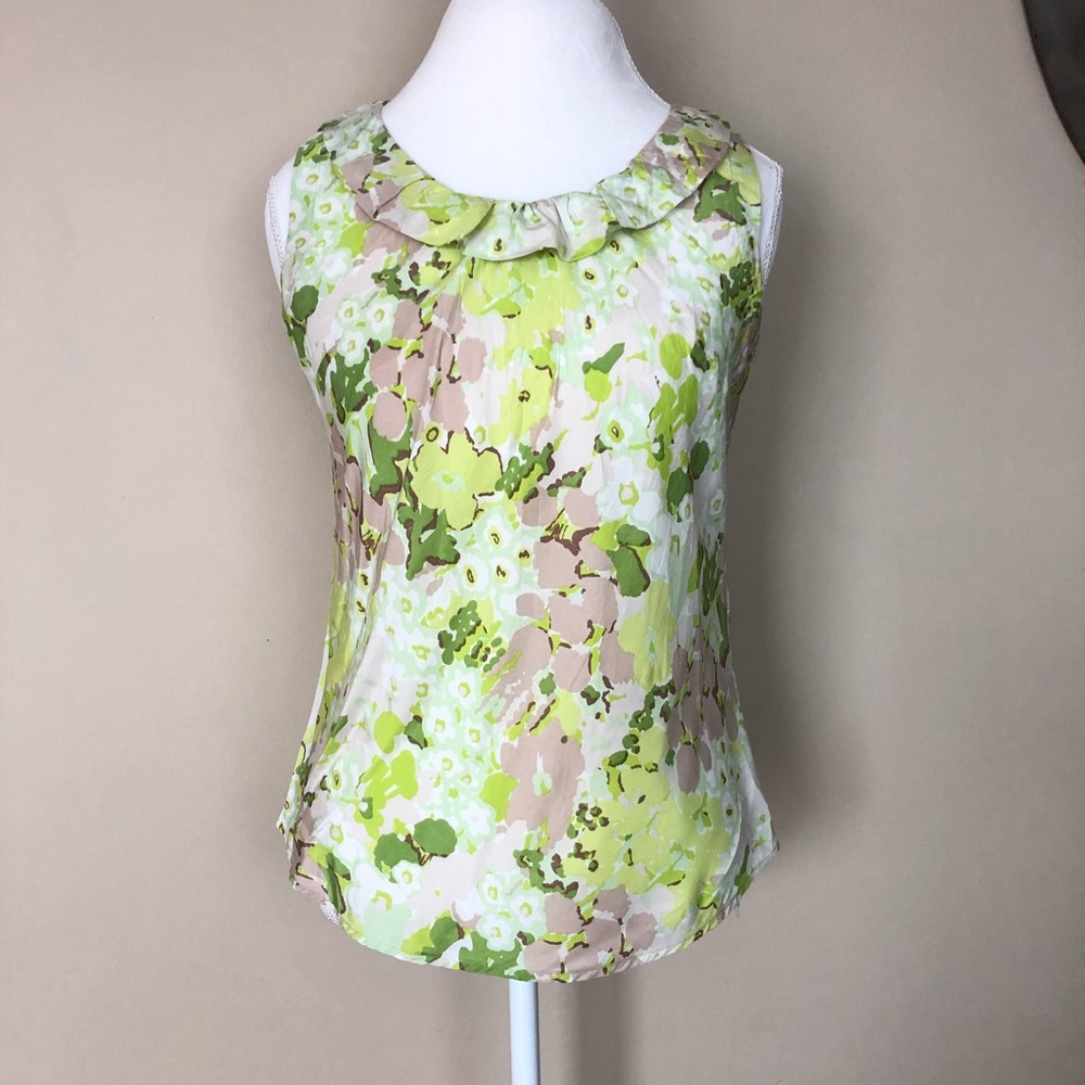 Banana Republic 100% Silk Short Sleeve Top